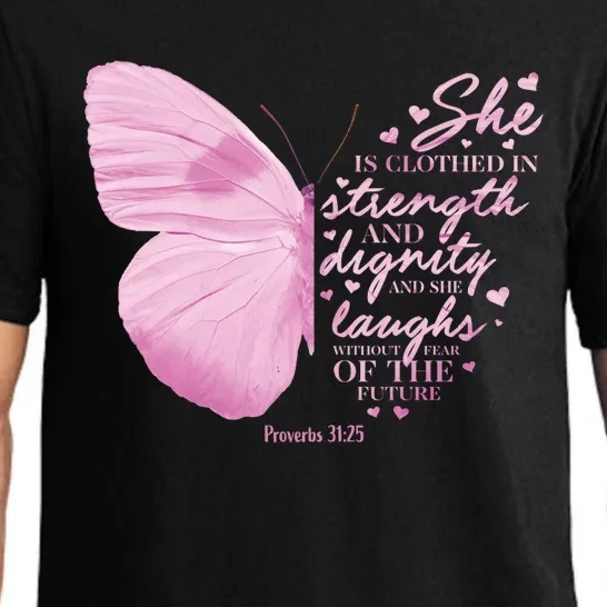 Proverbs 31 Worship Scripture Verse Gift Her Mom Great Gift Pajama Set