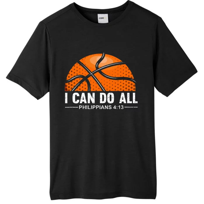 Philippians 4 13 I Can Do All Things Christian Basketball ChromaSoft Performance T-Shirt