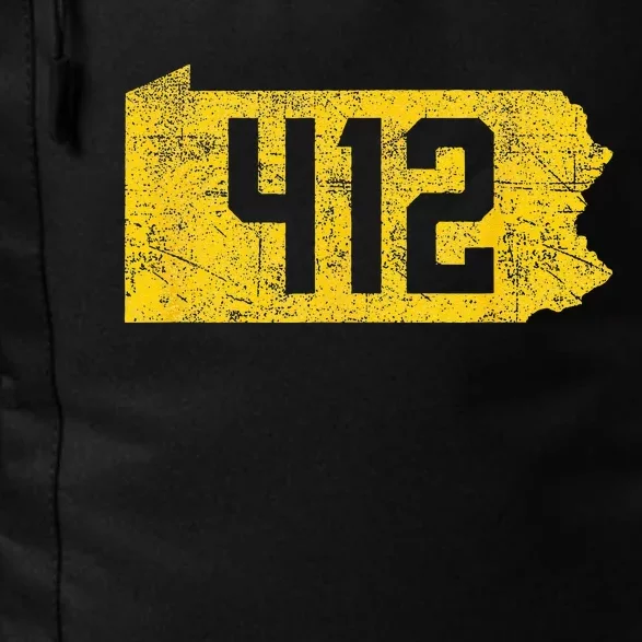 Pittsburgh 412 Area Code Yinzer Retro Souvenir Daily Commute Backpack