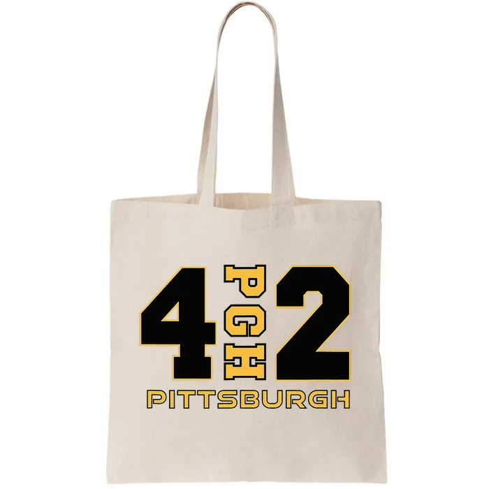 Pennsylvania 412 Area Code Burgh Steel City Local Pittsburgh Tote Bag