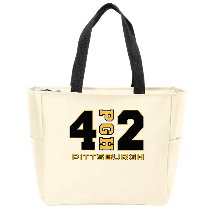 Pennsylvania 412 Area Code Burgh Steel City Local Pittsburgh Zip Tote Bag