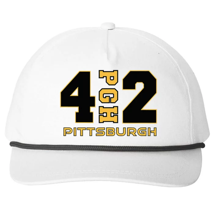 Pennsylvania 412 Area Code Burgh Steel City Local Pittsburgh Snapback Five-Panel Rope Hat