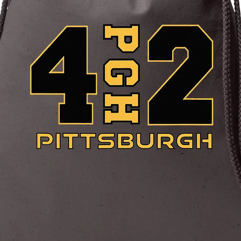 Pennsylvania 412 Area Code Burgh Steel City Local Pittsburgh Drawstring Bag