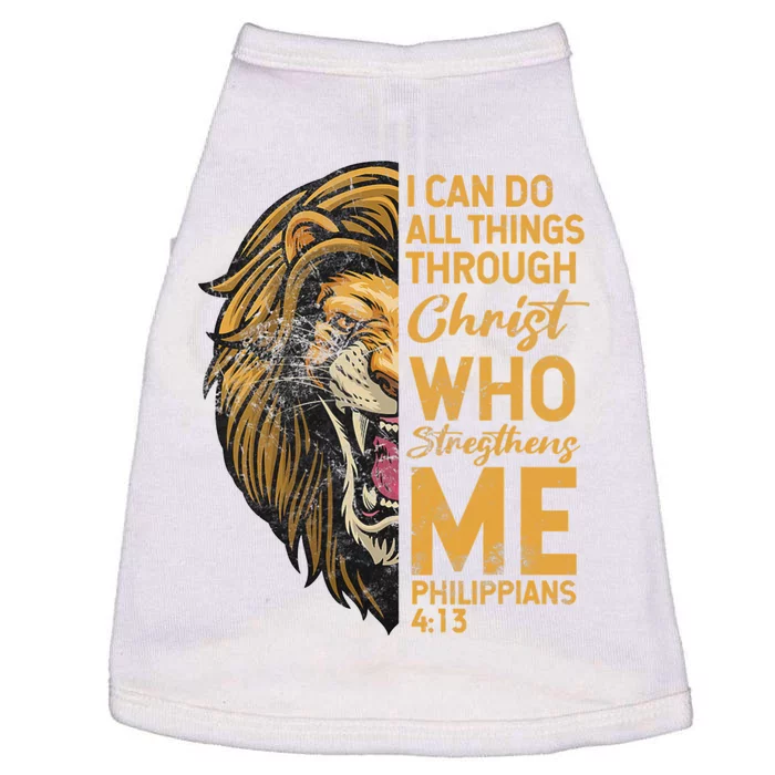 Philippians 413 Bible Quote Scriptures Christian Doggie Tank