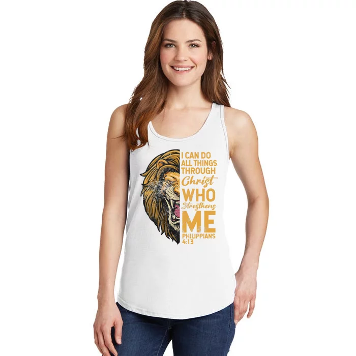 Philippians 413 Bible Quote Scriptures Christian Ladies Essential Tank