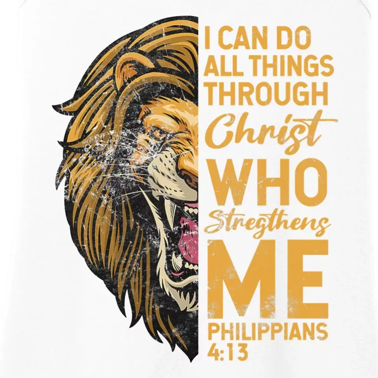 Philippians 413 Bible Quote Scriptures Christian Ladies Essential Tank