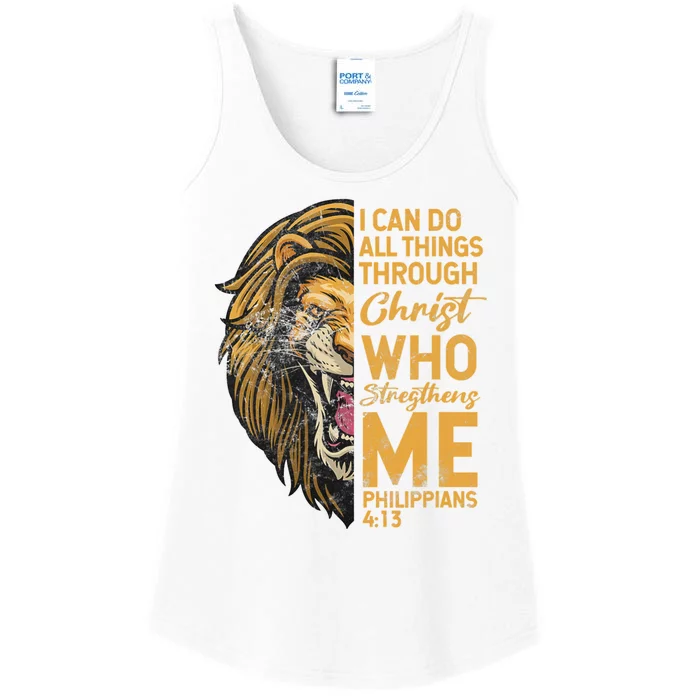 Philippians 413 Bible Quote Scriptures Christian Ladies Essential Tank