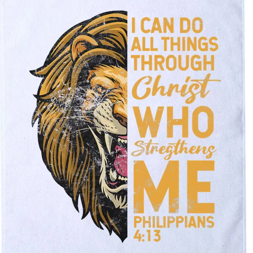 Philippians 413 Bible Quote Scriptures Christian Platinum Collection Golf Towel