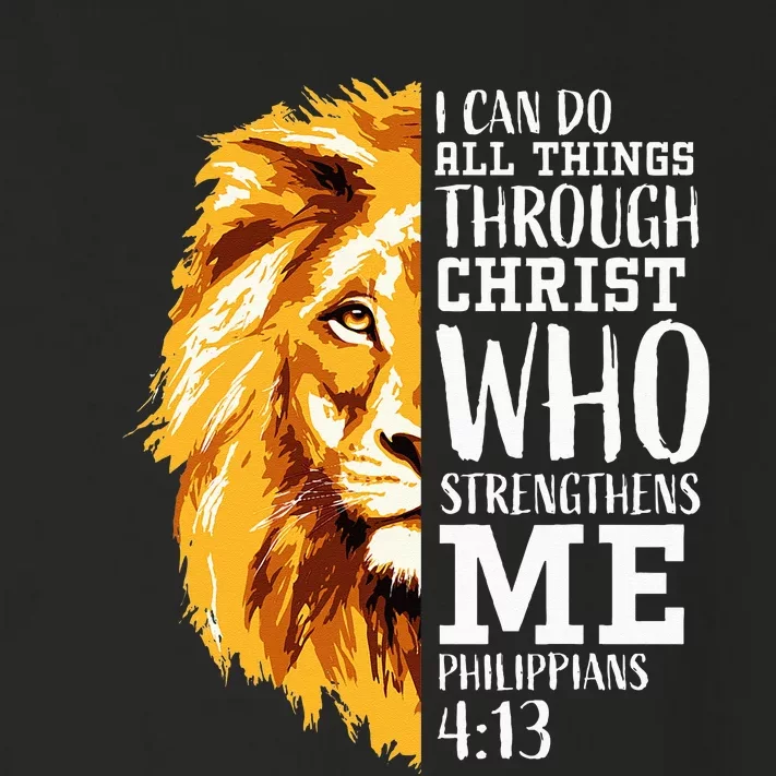 Philippians 413 Christian Verse Gifts Religious Lion Toddler Long Sleeve Shirt