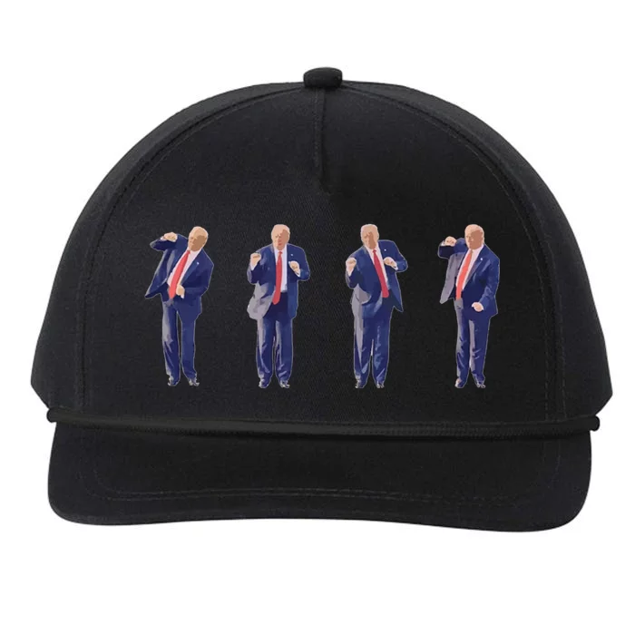 Potus 45 Dance Trump Dance Save America  Trump 45/47 Snapback Five-Panel Rope Hat