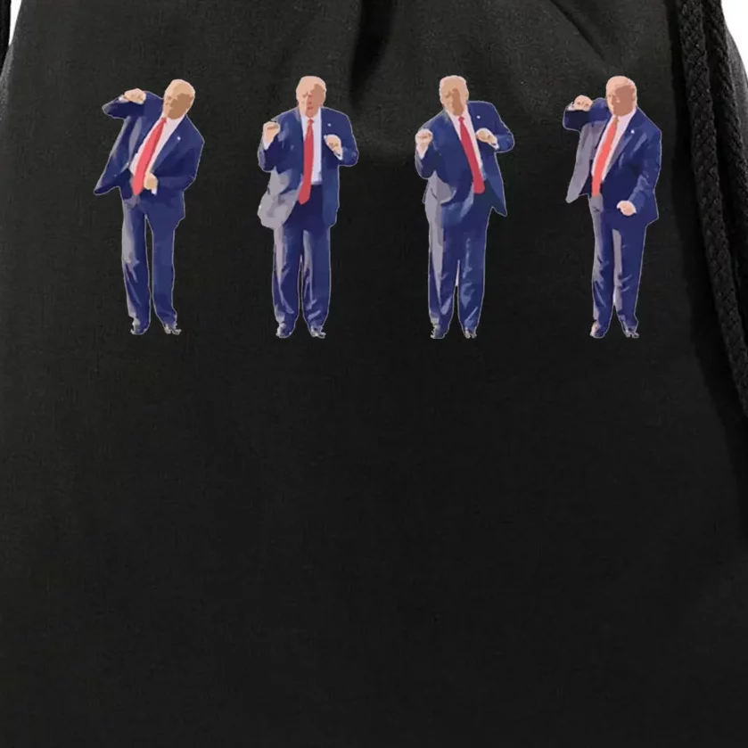 Potus 45 Dance Trump Dance Save America  Trump 45/47 Drawstring Bag