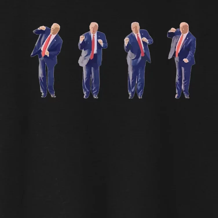 Potus 45 Dance Trump Dance Save America  Trump 45/47 Women's Crop Top Tee