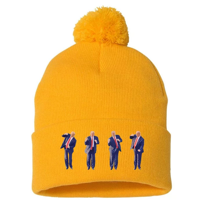 Potus 45 Dance Trump Dance Save America  Trump 4547 Pom Pom 12in Knit Beanie