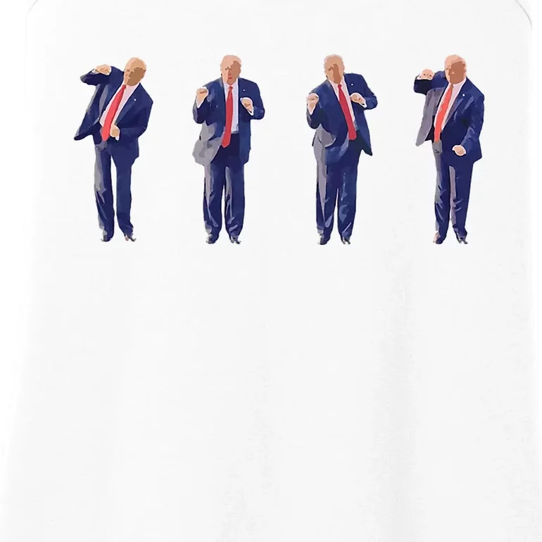 Potus 45 Dance Trump Dance Save America  Trump 4547 Ladies Essential Tank