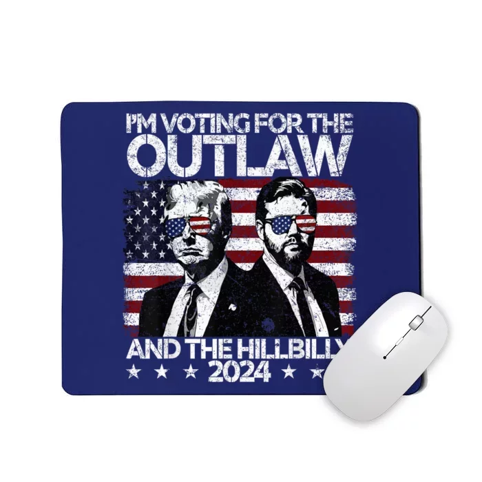 Pro 45 IM Voting For The Outlaw And The Hillbilly 2024 Mousepad