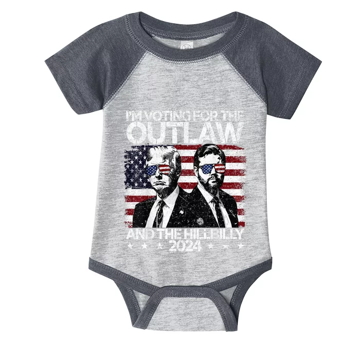 Pro 45 IM Voting For The Outlaw And The Hillbilly 2024 Infant Baby Jersey Bodysuit