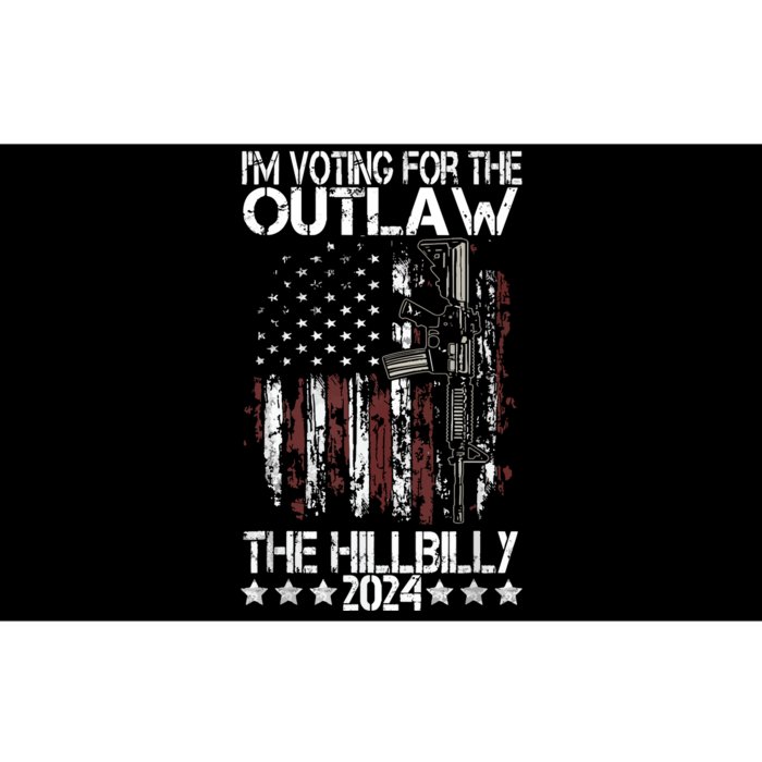 Pro 45 IM Voting For The Outlaw And The Hillbilly 2024 Bumper Sticker