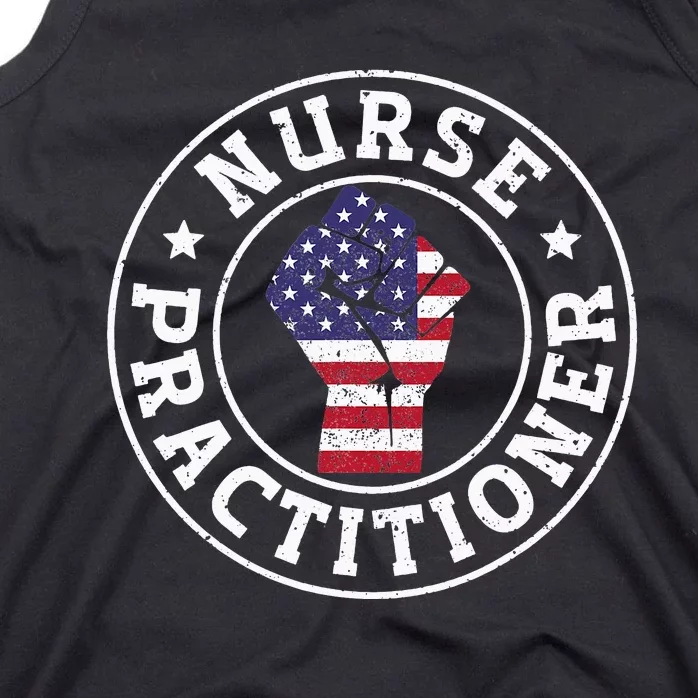 Patriotic 4th July Healthcare Nurse Practitioner Tank Top