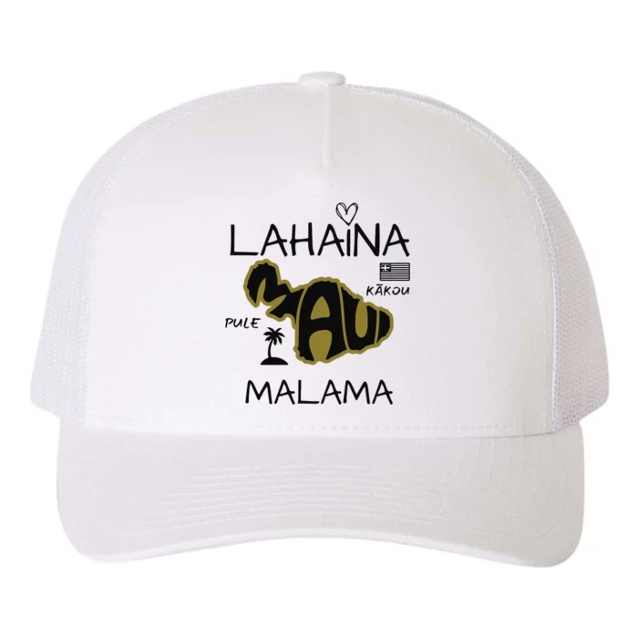 PRAY 4 LAHAINA Malama Maui Strong Yupoong Adult 5-Panel Trucker Hat