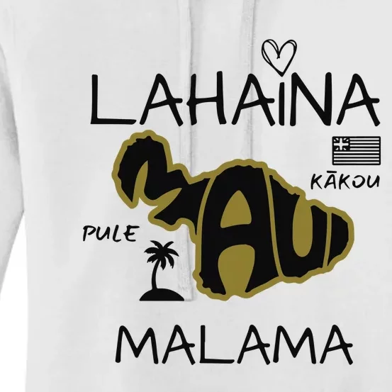 PRAY 4 LAHAINA Malama Maui Strong Women's Pullover Hoodie