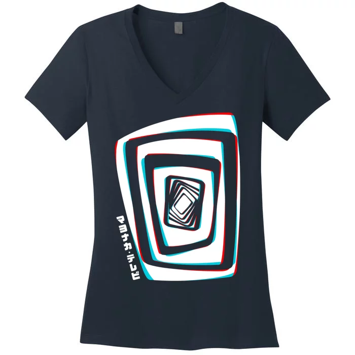 Persona 4 Midnight Channel Women's V-Neck T-Shirt