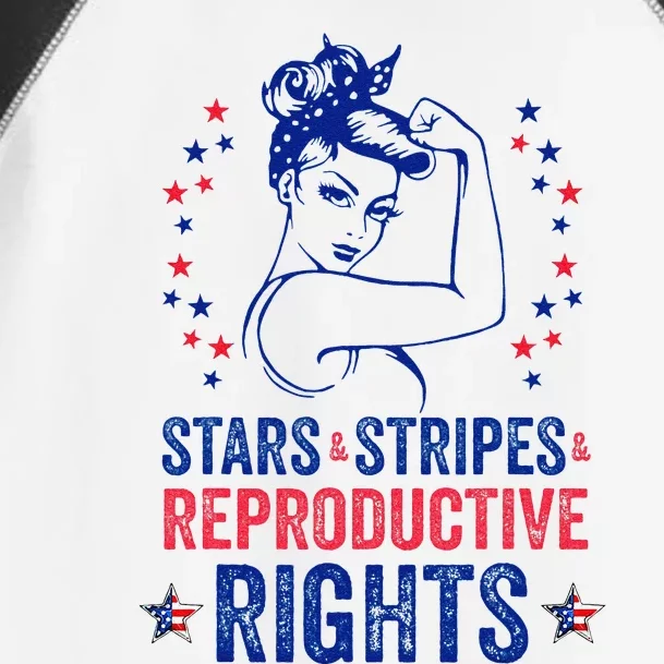 Patriotic 4th Of July Stars Stripes Reproductive Right Toddler Fine Jersey T-Shirt