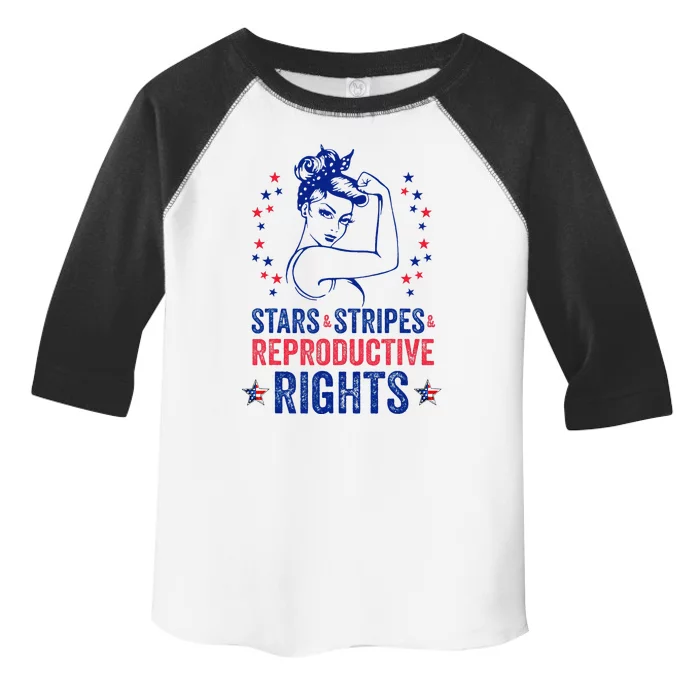 Patriotic 4th Of July Stars Stripes Reproductive Right Toddler Fine Jersey T-Shirt