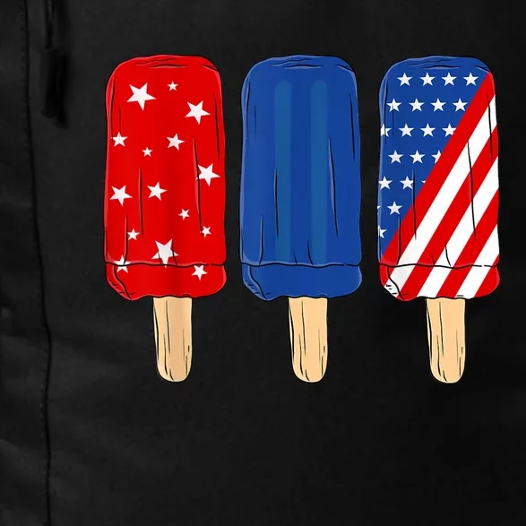 Patriotic 4th Of July Popsicles USA America Flag Summer Daily Commute Backpack