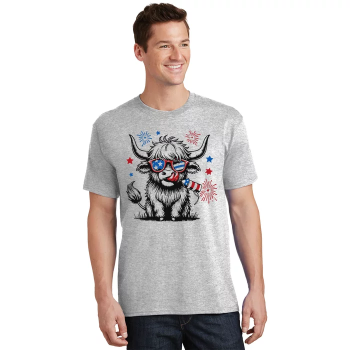 Patriotic 4th Of July Heifer Cow T-Shirt