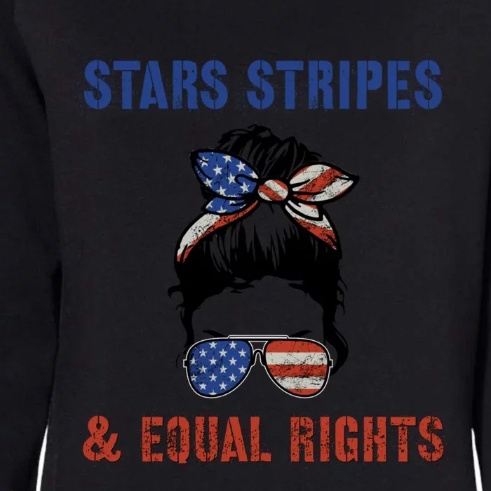 Prochoice 4th Of July Patriotic Stars Stripes Equal Rights Funny Gift Womens California Wash Sweatshirt