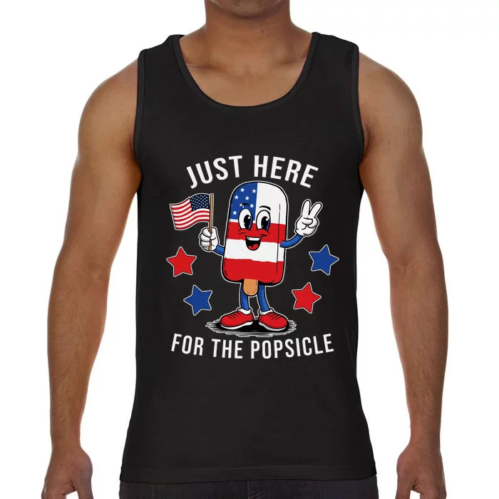 Patriotic 4th Of July Popsicle Usa Flag Comfort Colors® Tank Top