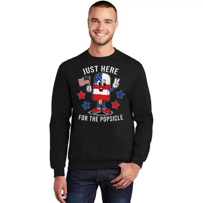 Patriotic 4th Of July Popsicle Usa Flag Tall Sweatshirt