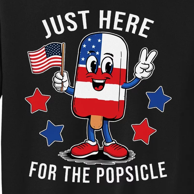 Patriotic 4th Of July Popsicle Usa Flag Tall Sweatshirt