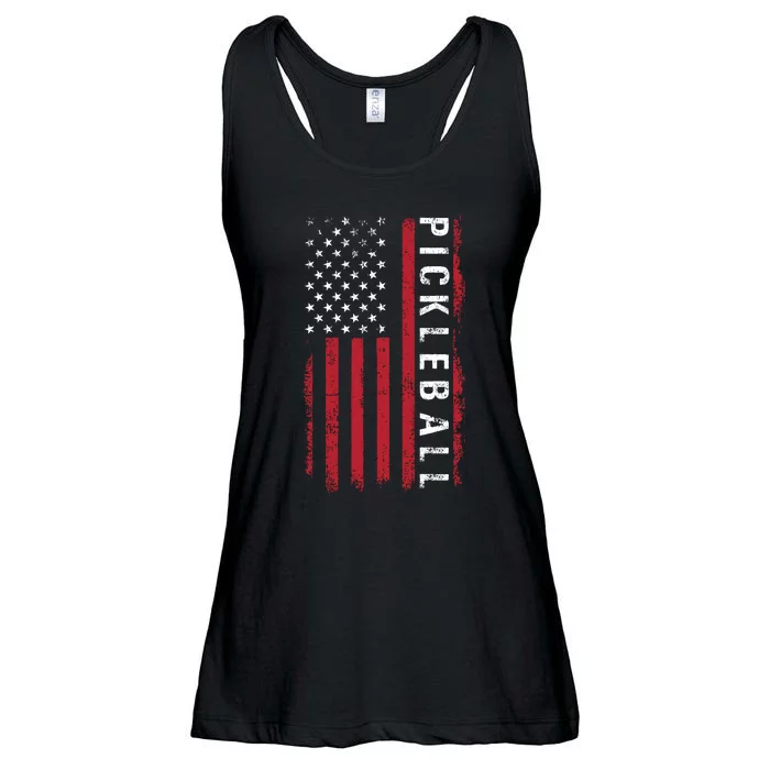 Pickleball 4th Of July Ladies Essential Flowy Tank