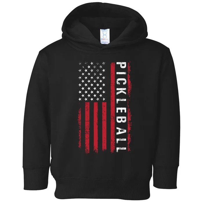 Pickleball 4th Of July Toddler Hoodie