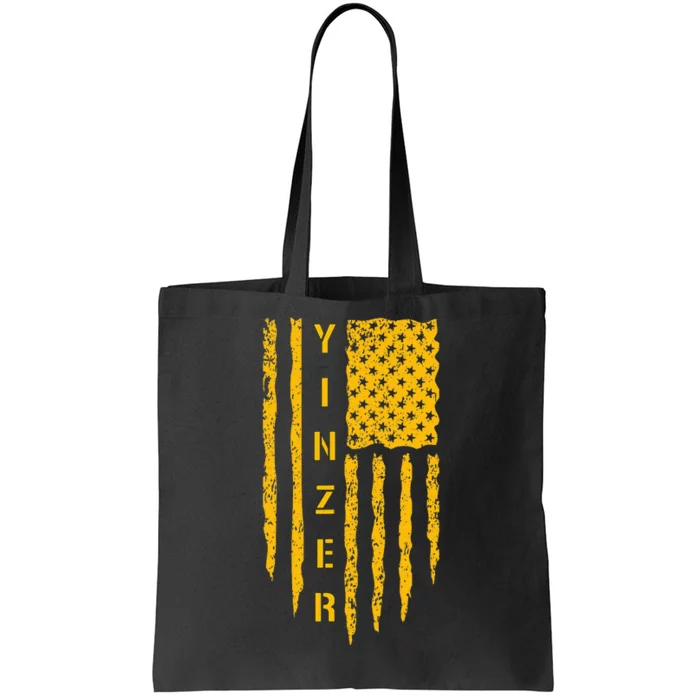 Pittsburgh 412 Steel City Yinzer Flag Tote Bag