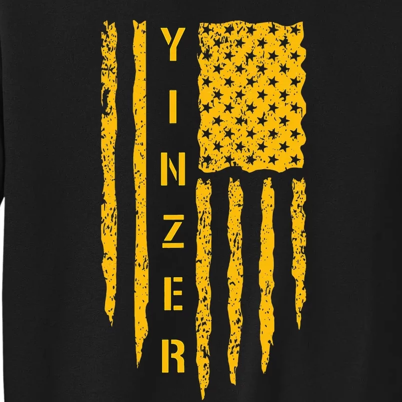 Pittsburgh 412 Steel City Yinzer Flag Tall Sweatshirt