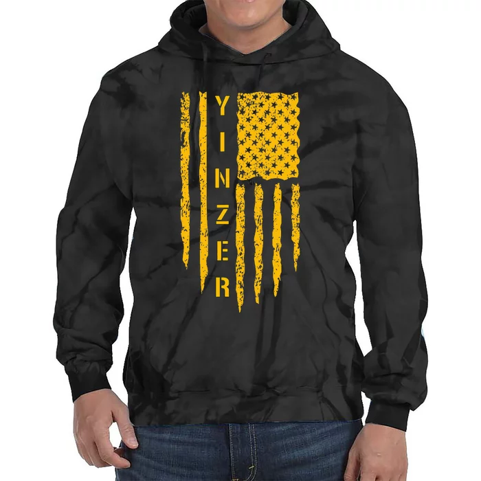 Pittsburgh 412 Steel City Yinzer Flag Tie Dye Hoodie