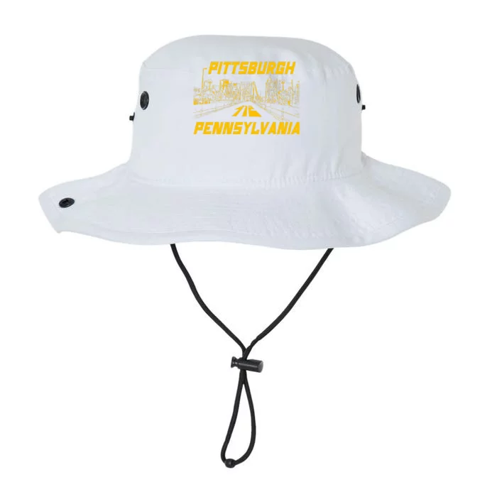 Pittsburgh 412 Steel City Skyline Pennsylvania Home Pride Legacy Cool Fit Booney Bucket Hat