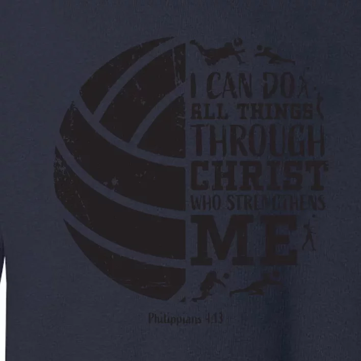 Philippians 413 Volleyball Gifts Teen Teens Toddler Sweatshirt