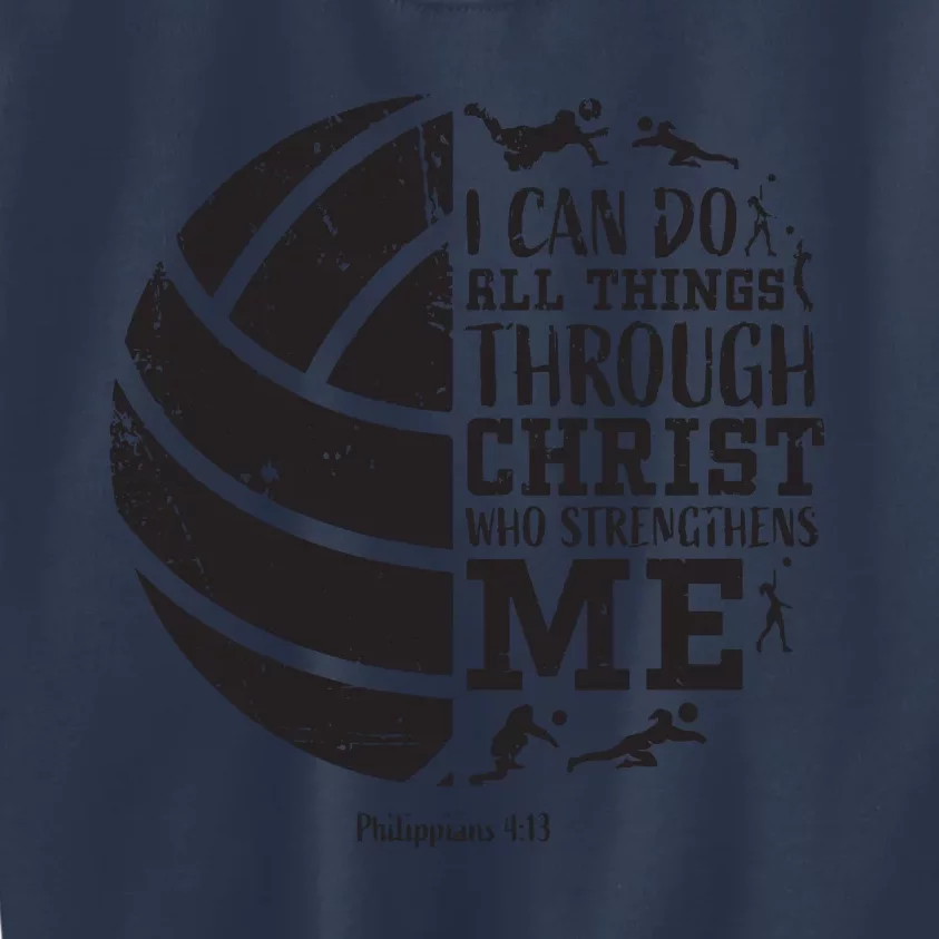 Philippians 413 Volleyball Gifts Teen Teens Kids Sweatshirt