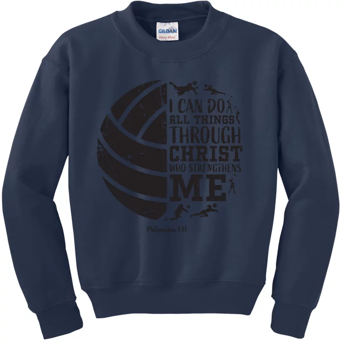 Philippians 413 Volleyball Gifts Teen Teens Kids Sweatshirt