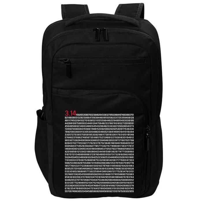 Pi 5000 Digits Pi Day Math Teacher Nerd Mathematician Gift Cool Gift Impact Tech Backpack