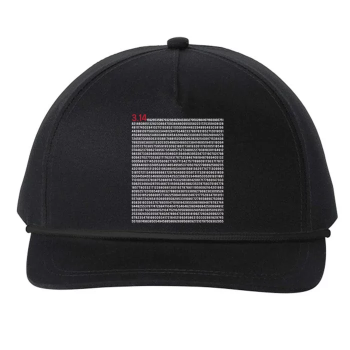 Pi 5000 Digits Pi Day Math Teacher Nerd Mathematician Gift Cool Gift Snapback Five-Panel Rope Hat