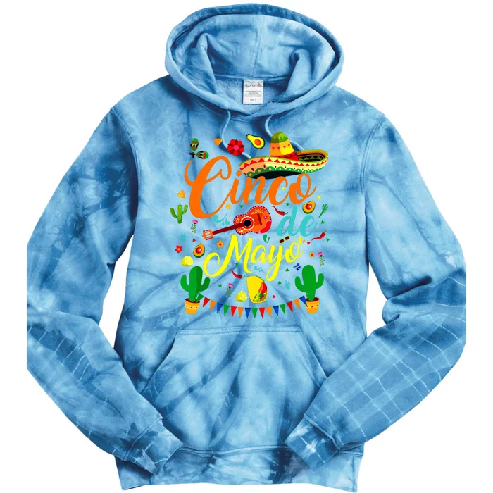 Party 5 De Mayo Women Tie Dye Hoodie