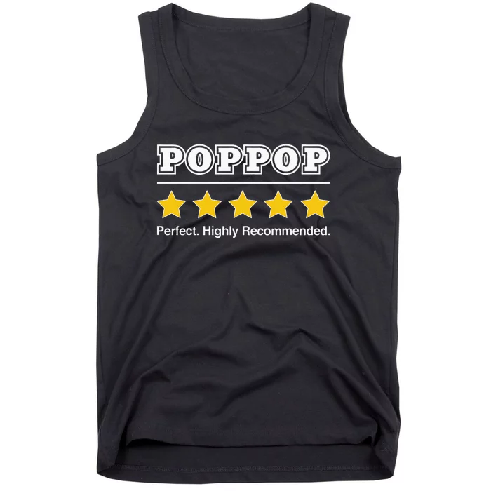 Poppop 5 Stars Perfect Funny Gifts For Poppop Fathers Day Tank Top