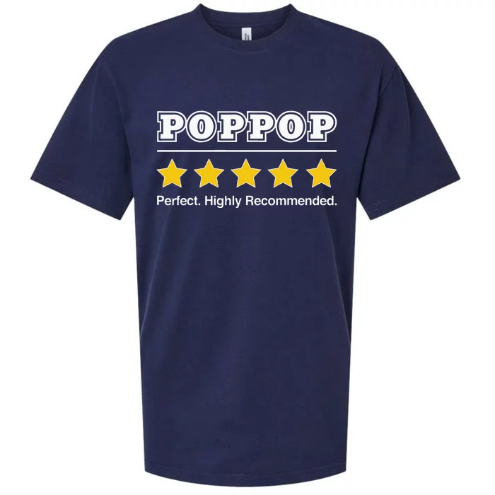 Poppop 5 Stars Perfect Funny Gifts For Poppop Fathers Day Sueded Cloud Jersey T-Shirt