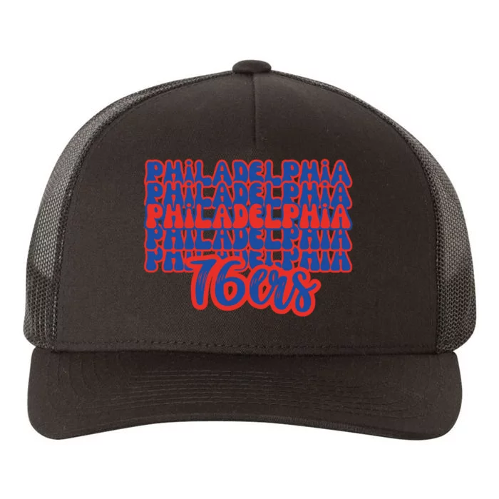 Philadelphia 76ers Game Day Basketball Yupoong Adult 5-Panel Trucker Hat