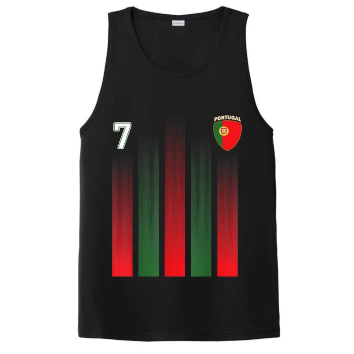 Portugal 7 Soccer Jersey Portugal Football Fan Soccer Performance Tank