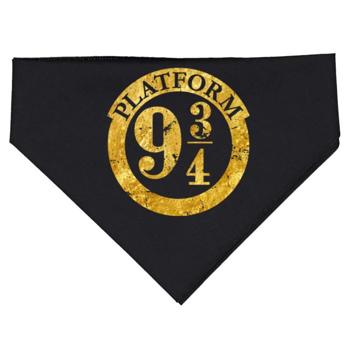 Platform 9 34 Golden Logo USA-Made Doggie Bandana